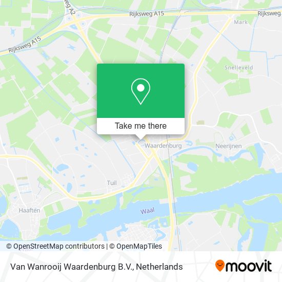 Van Wanrooij Waardenburg B.V. Karte