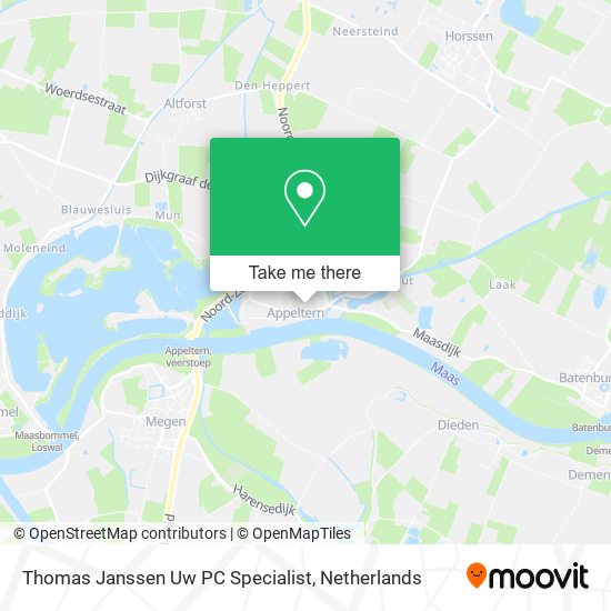 Thomas Janssen Uw PC Specialist map