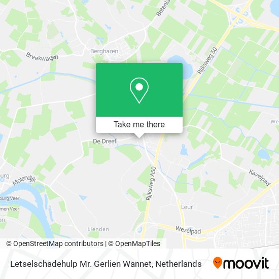 Letselschadehulp Mr. Gerlien Wannet map