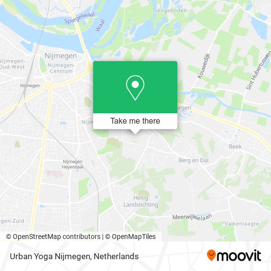 Urban Yoga Nijmegen map