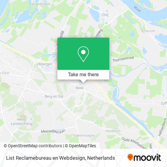 List Reclamebureau en Webdesign map