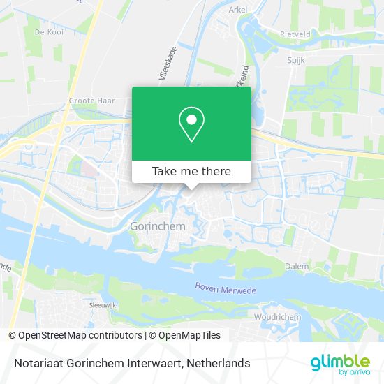 Notariaat Gorinchem Interwaert map