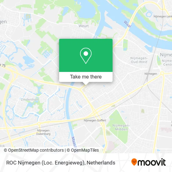 ROC Nijmegen (Loc. Energieweg) map
