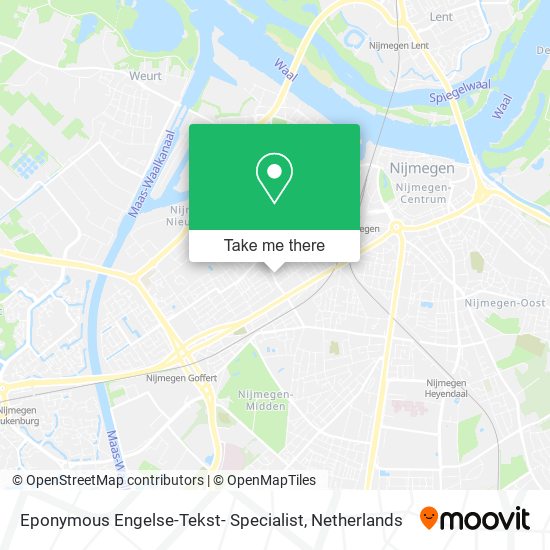 Eponymous Engelse-Tekst- Specialist map