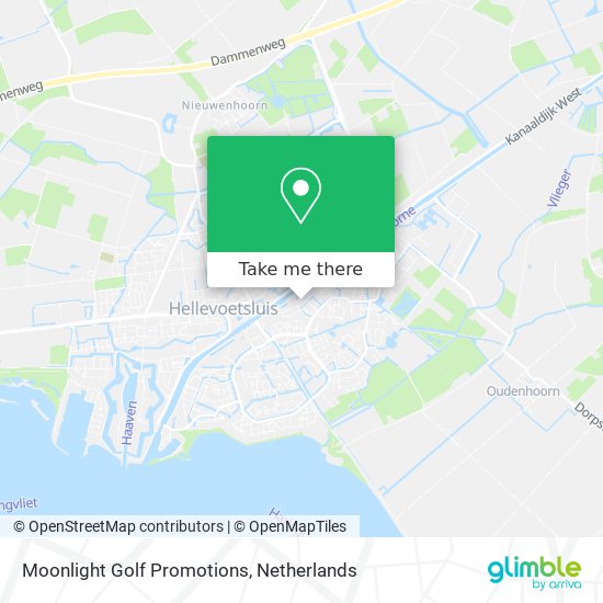 Moonlight Golf Promotions map