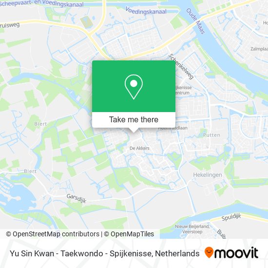 Yu Sin Kwan - Taekwondo - Spijkenisse map