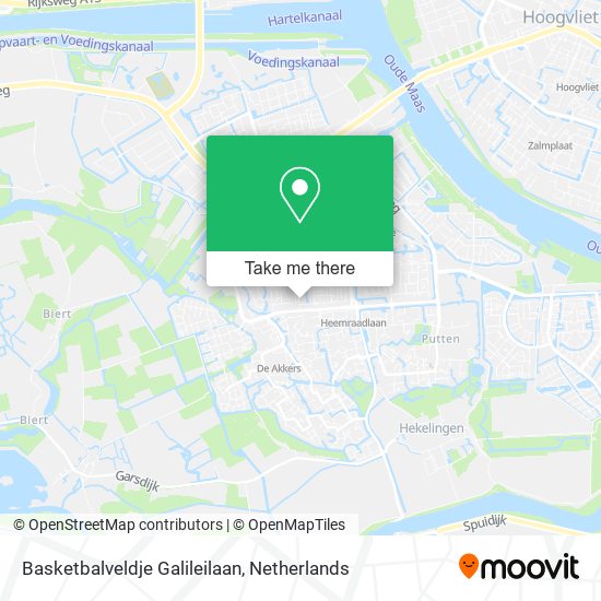 Basketbalveldje Galileilaan map