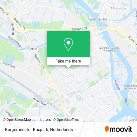 Burgemeester Baxpark map