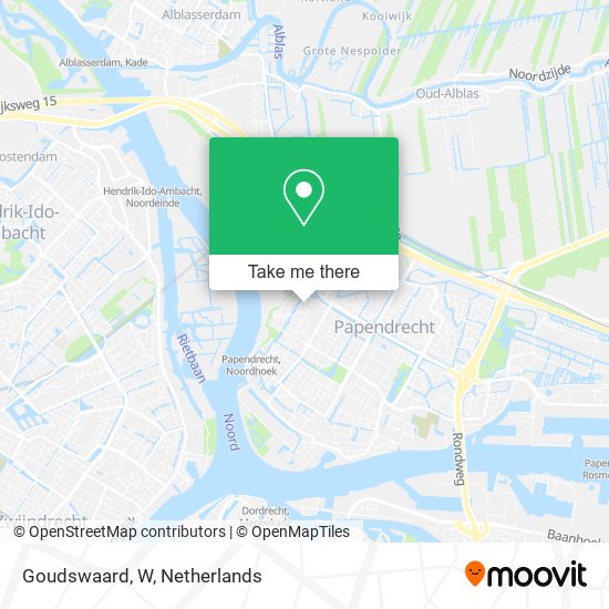 Goudswaard, W map