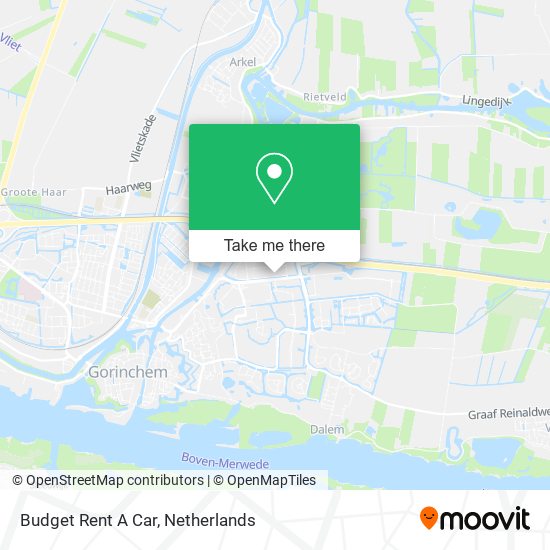 Budget Rent A Car map