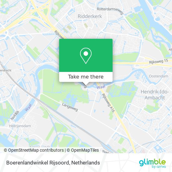 Boerenlandwinkel Rijsoord Karte