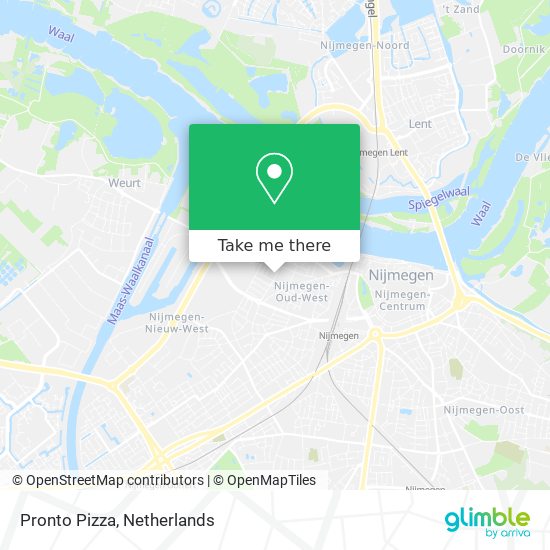 Pronto Pizza map