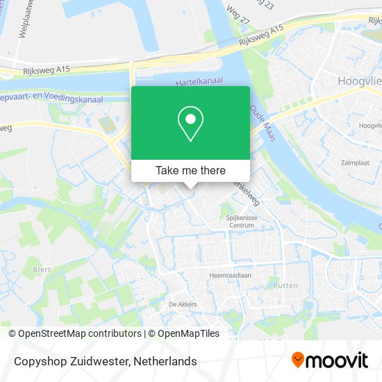 Copyshop Zuidwester map