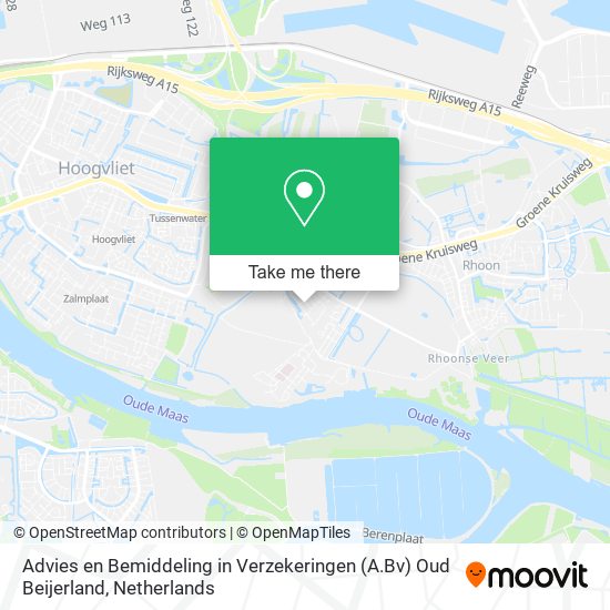 Advies en Bemiddeling in Verzekeringen (A.Bv) Oud Beijerland Karte
