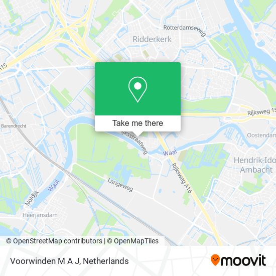 Voorwinden M A J map