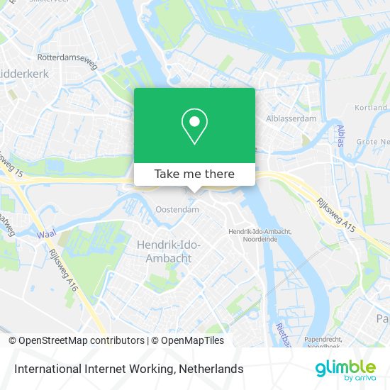 International Internet Working map