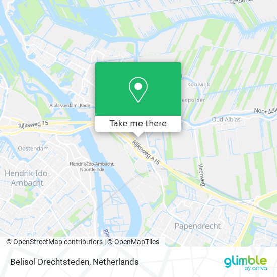 Belisol Drechtsteden map