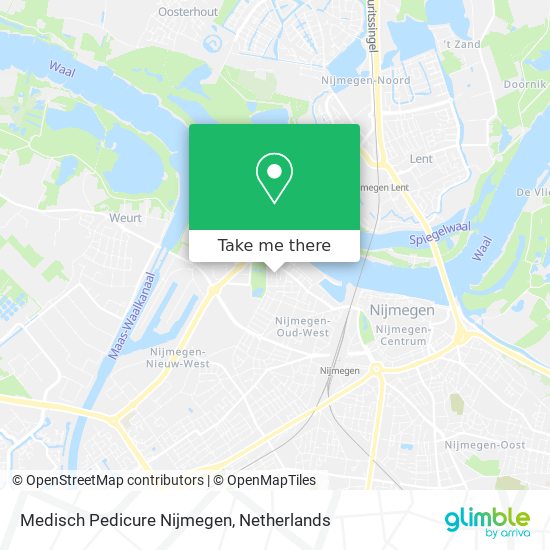 Medisch Pedicure Nijmegen map