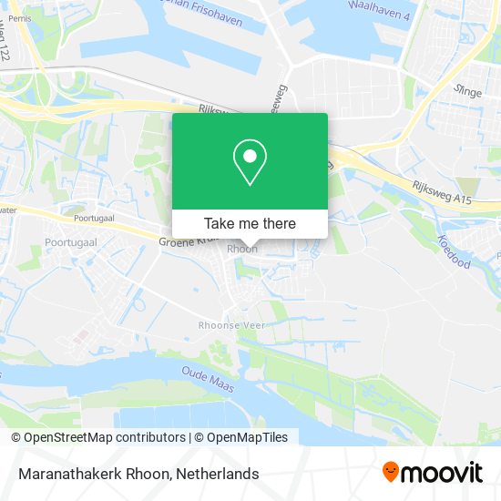 Maranathakerk Rhoon map