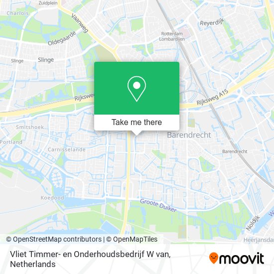 Vliet Timmer- en Onderhoudsbedrijf W van map