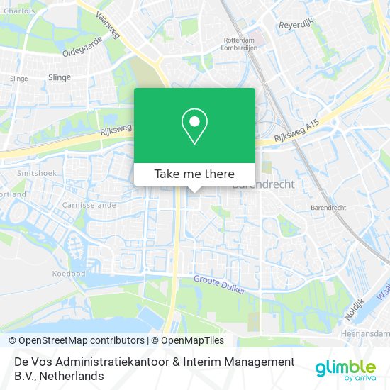 De Vos Administratiekantoor & Interim Management B.V. map