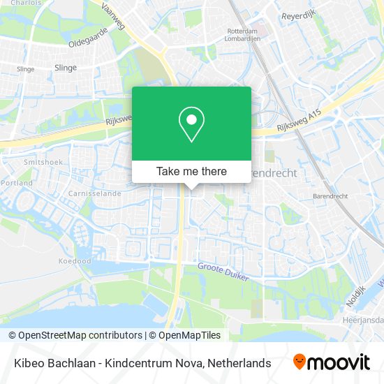 Kibeo Bachlaan - Kindcentrum Nova map