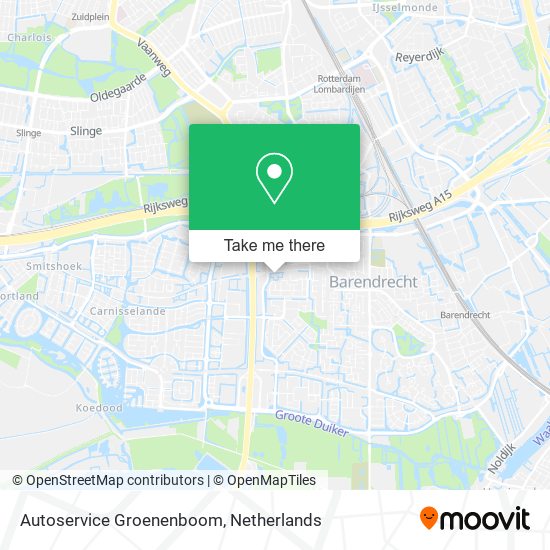 Autoservice Groenenboom Karte