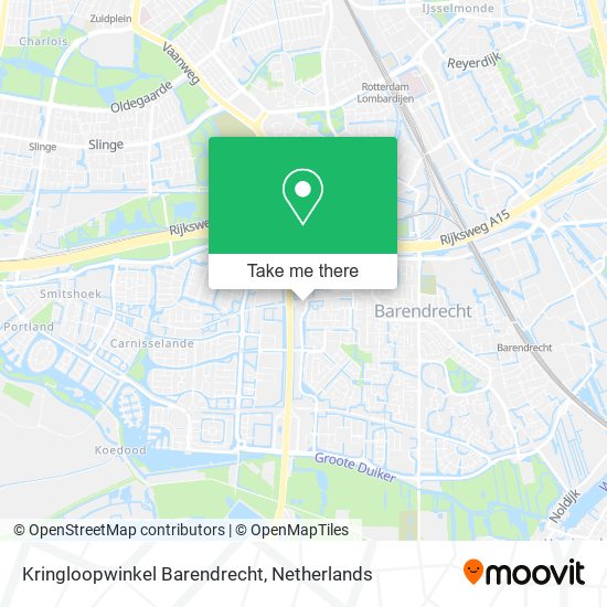 Kringloopwinkel Barendrecht map