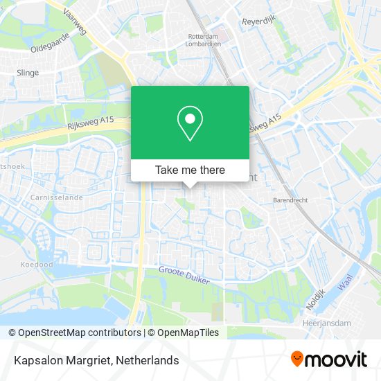 Kapsalon Margriet map