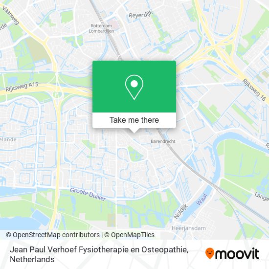 Jean Paul Verhoef Fysiotherapie en Osteopathie map