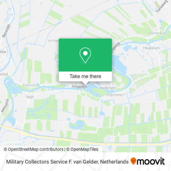 Military Collectors Service F. van Gelder map