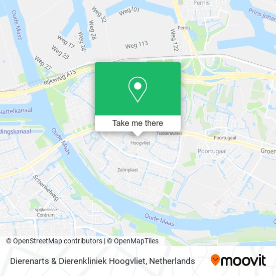 Dierenarts & Dierenkliniek Hoogvliet map