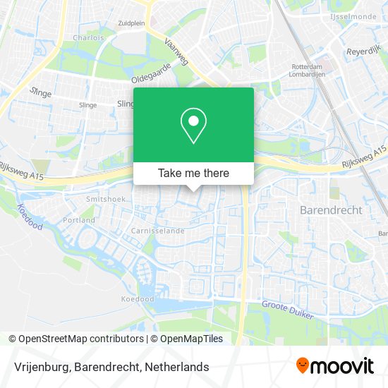 Vrijenburg, Barendrecht Karte