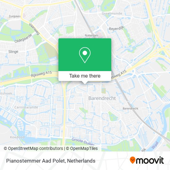 Pianostemmer Aad Polet map