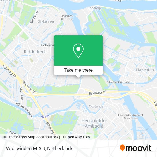 Voorwinden M A J map