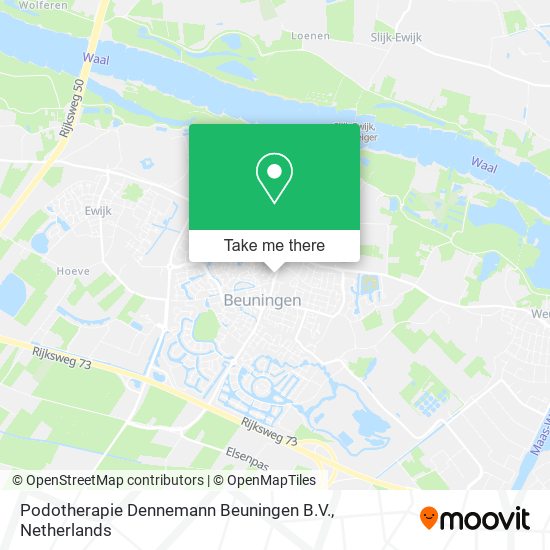 Podotherapie Dennemann Beuningen B.V. map