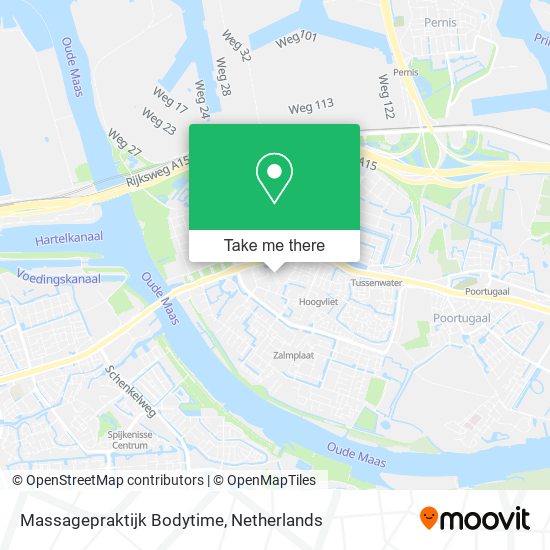 Massagepraktijk Bodytime map