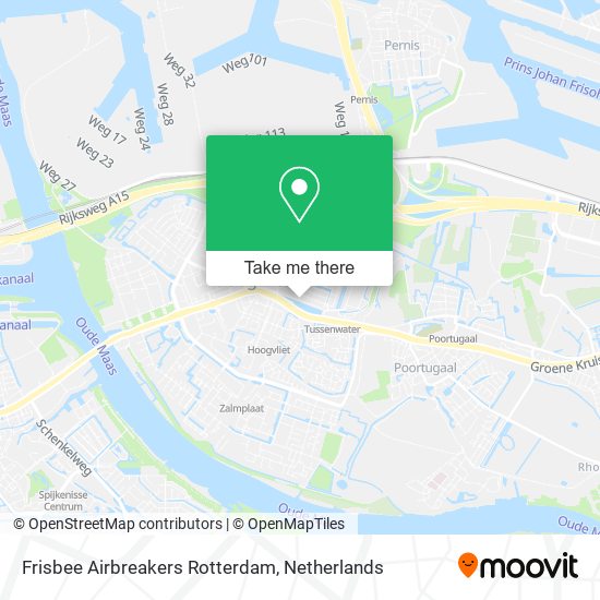 Frisbee Airbreakers Rotterdam map