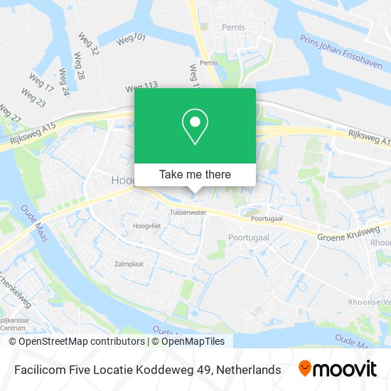 Facilicom Five Locatie Koddeweg 49 map