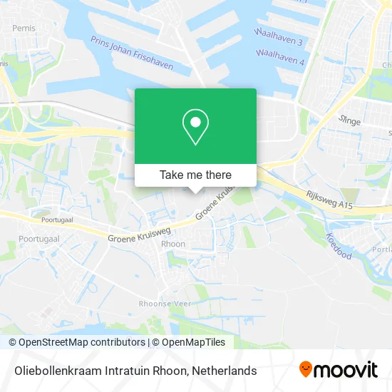 Oliebollenkraam Intratuin Rhoon map