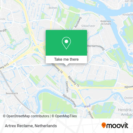 Artrex Reclame map