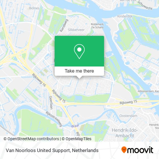 Van Noorloos United Support map