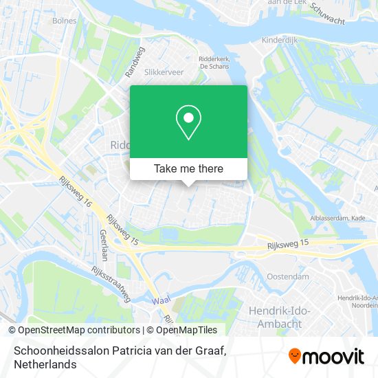 Schoonheidssalon Patricia van der Graaf map