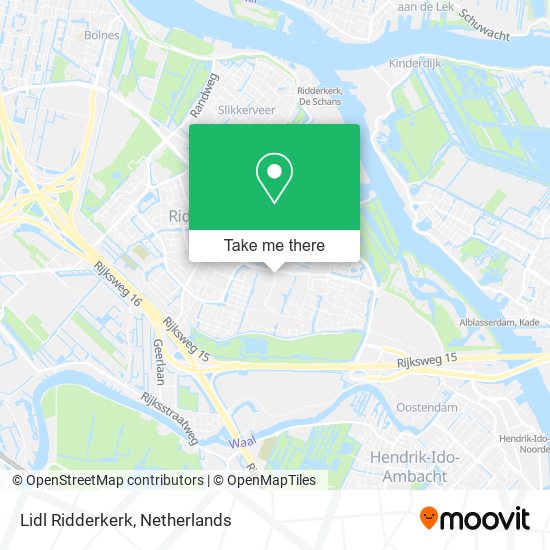 Lidl Ridderkerk map