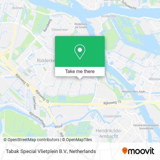 Tabak Special Vlietplein B.V. map