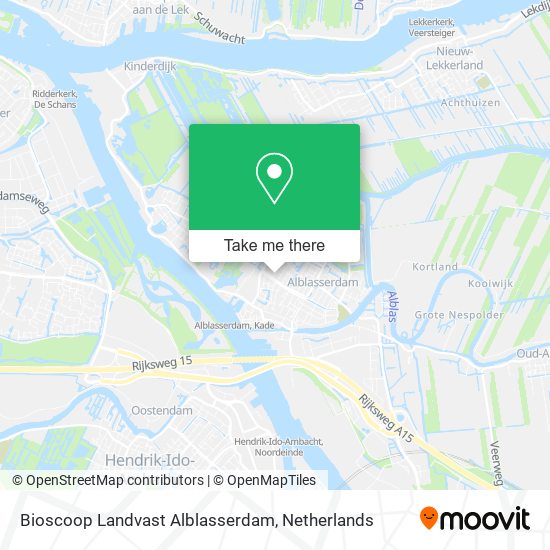 Bioscoop Landvast Alblasserdam map