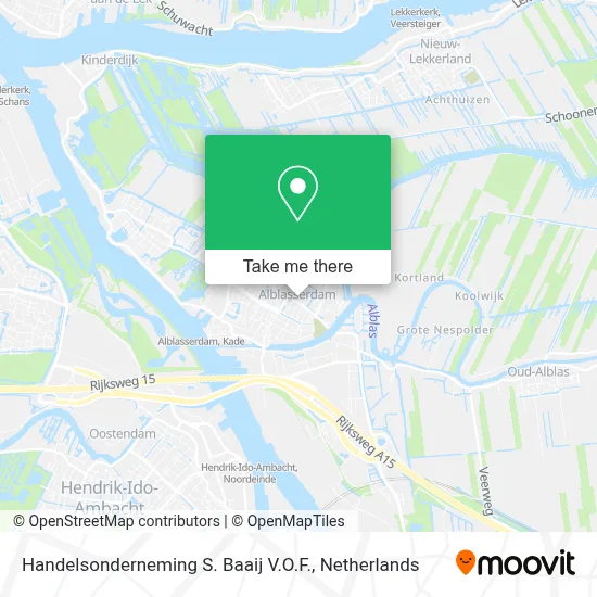 Handelsonderneming S. Baaij V.O.F. map