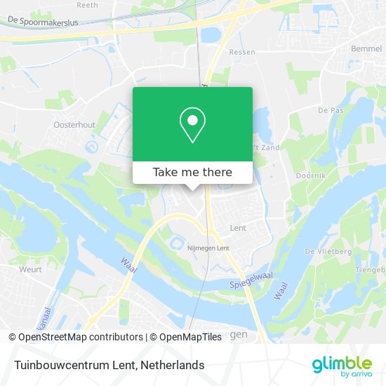 Tuinbouwcentrum Lent map