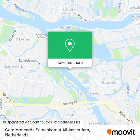 Gereformeerde Samenkomst Alblasserdam Karte