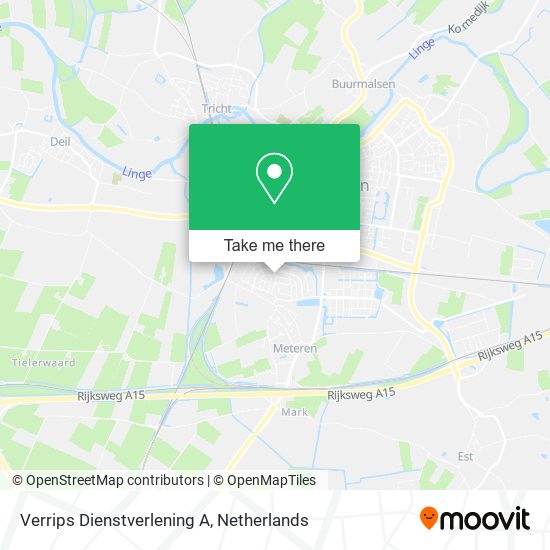 Verrips Dienstverlening A map